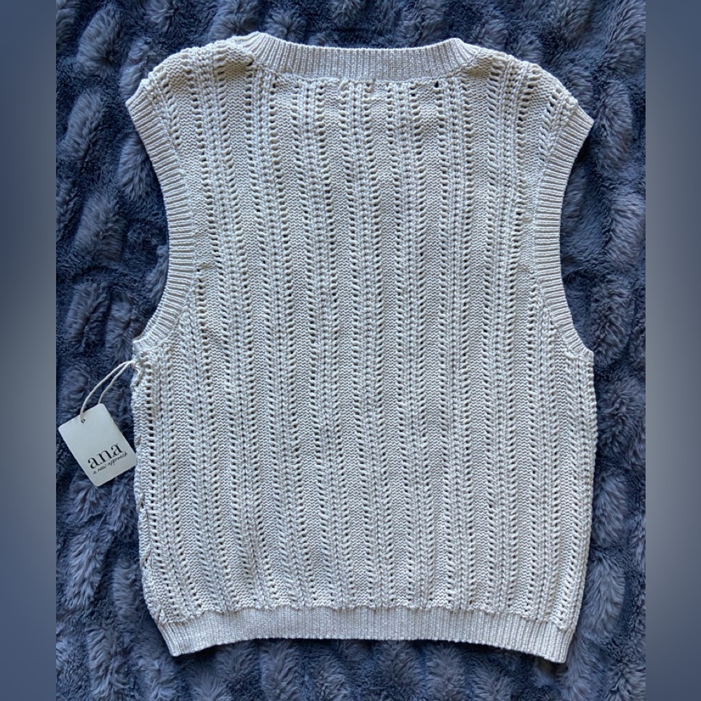 100% Cotton Knit Sweater Vest